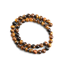 Wholesale Manufacturer 6mm 8mm 10mm Natural Stone Bead Tiger Eye Stone Loose Bead DIY Jewelry Findings